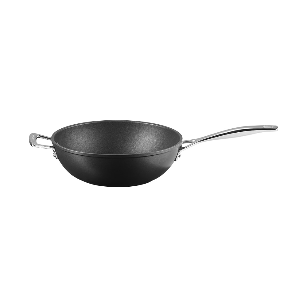 Le Creuset - Sartén wok de aluminio antiadherente con asa Le Creuset.