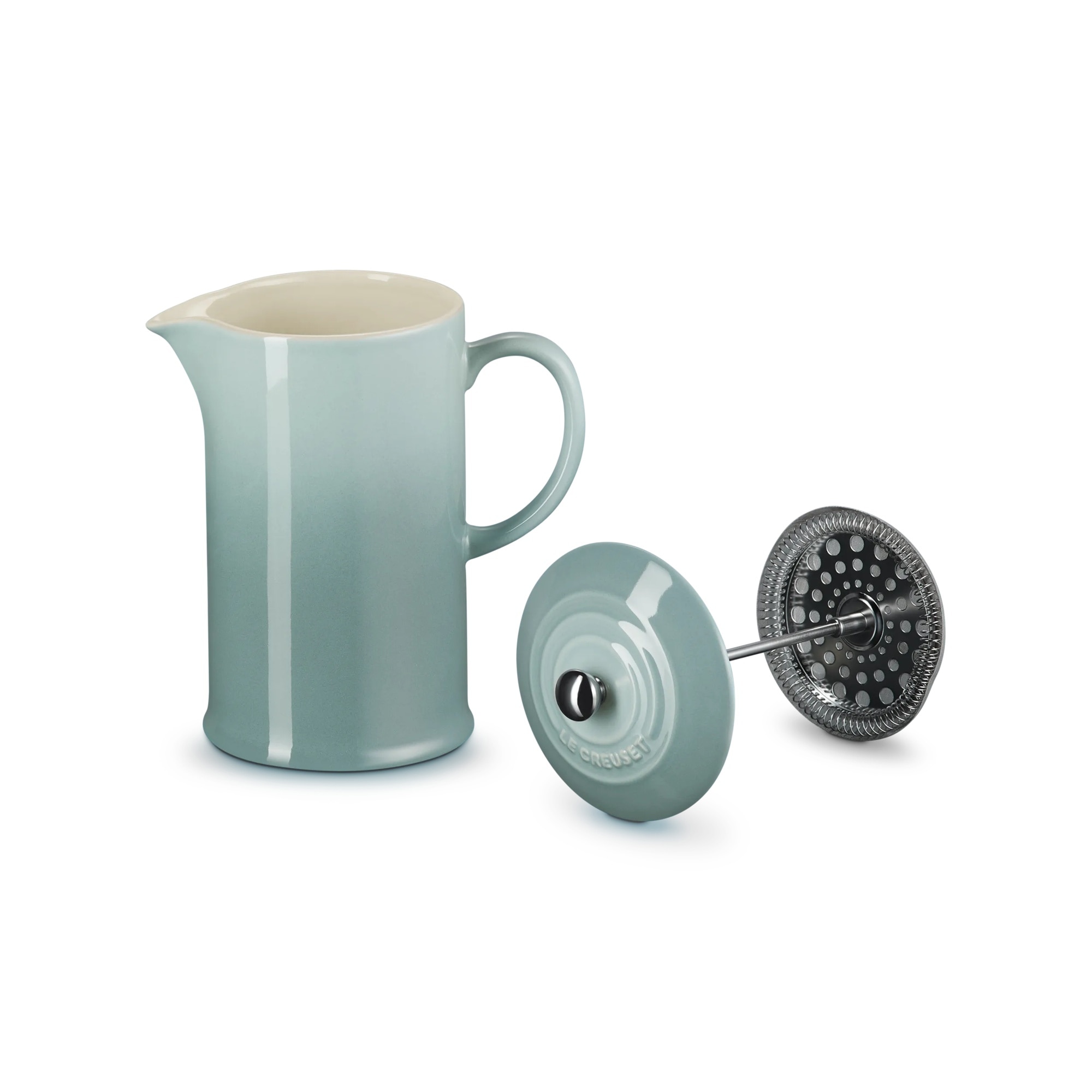 Imagen 4 de Cafetera de prensa de cerámica gres Le Creuset - Verde claro Verde claro