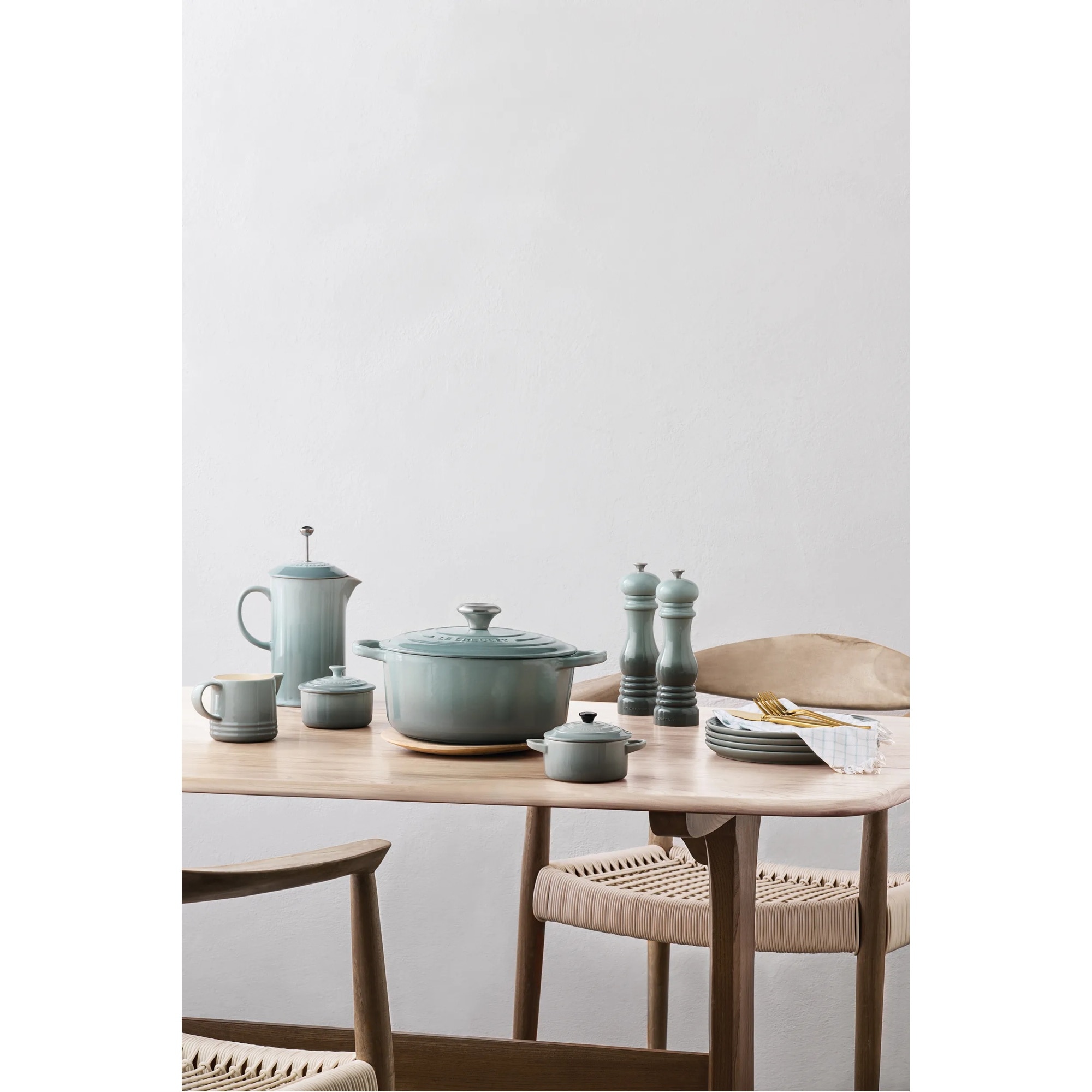 Imagen 5 de Cafetera de prensa de cerámica gres Le Creuset - Verde claro Verde claro