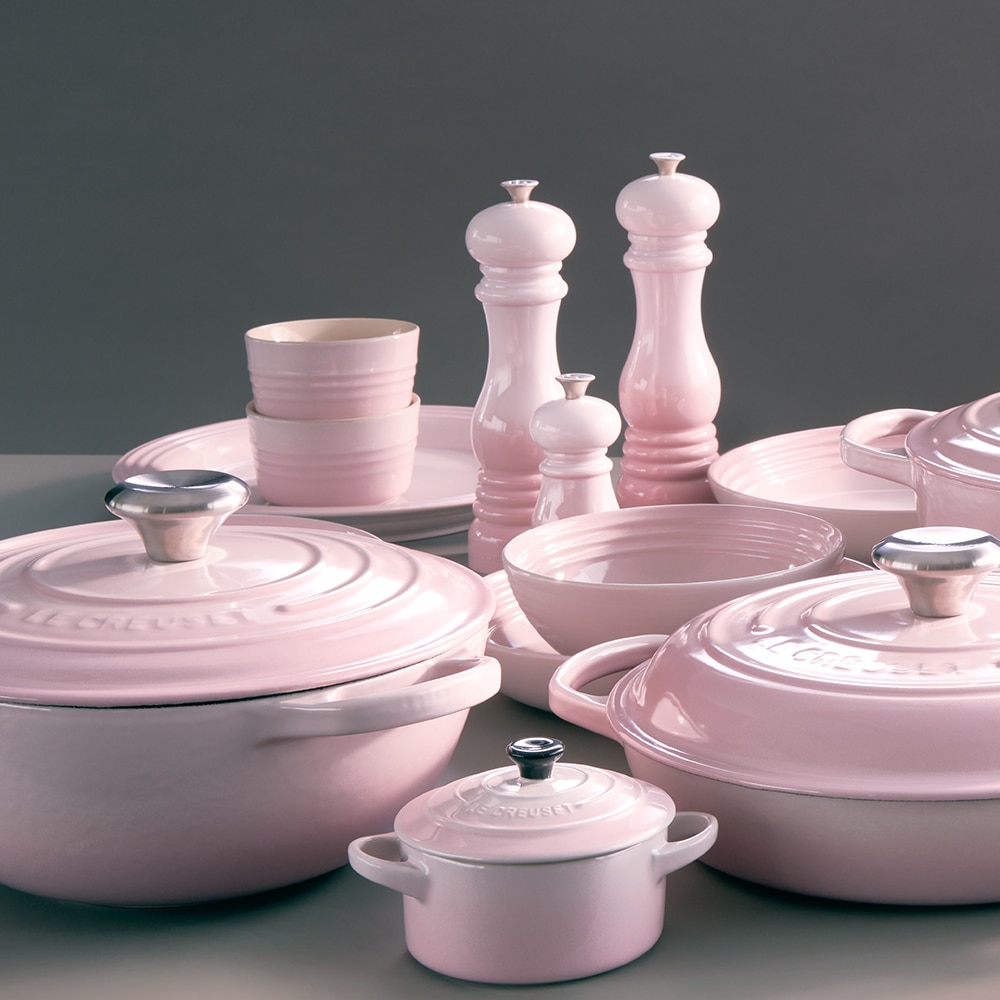 Imagen 3 de Set de 2 Mini Molinillos sal y pimienta Le Creuset - Rosa 12 cm Rosa