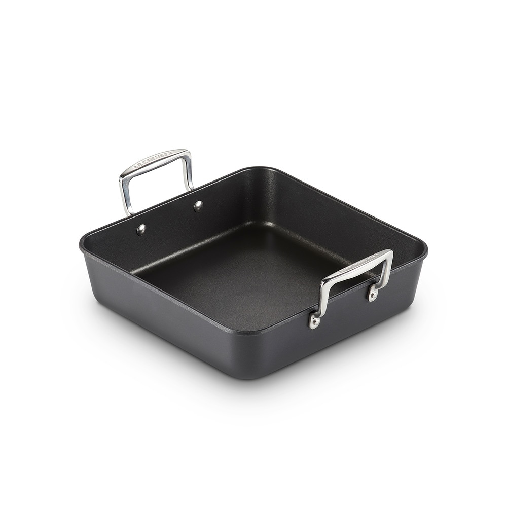 Bandeja asadora cuadrada de Aluminio Antiadherente con asas Food is love Le Creuset - Negro 26 cm Negro-1