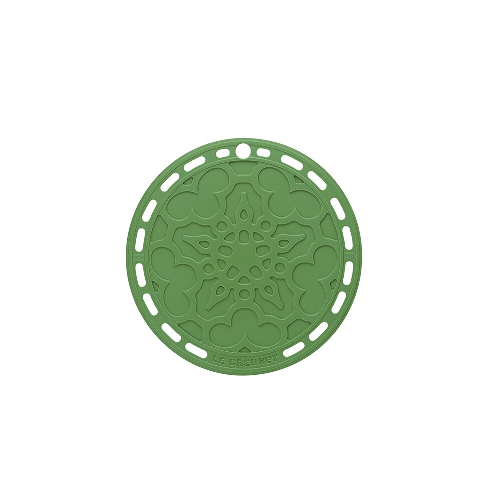 Salvamanteles redondo French Le Creuset - Verde Verde-1