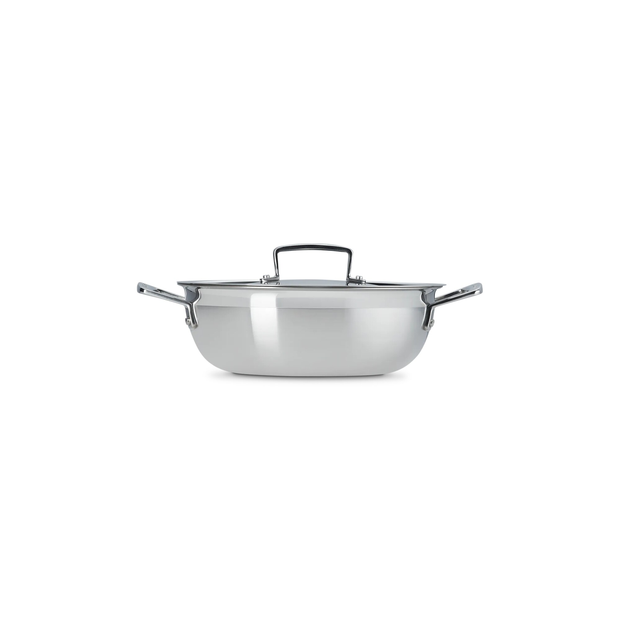 Imagen 4 de Cacerola de acero inoxidable con antiadherente Classic Le Creuset - Plata Plata