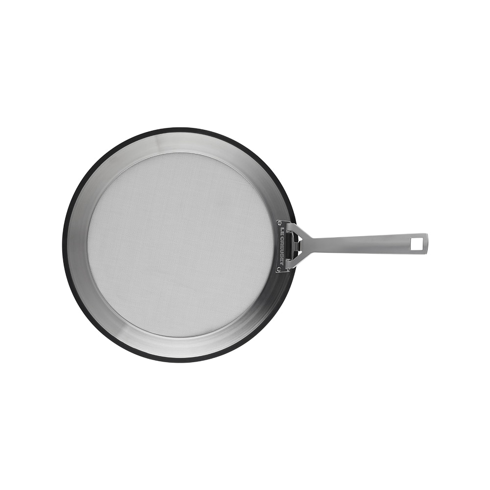 Tapa antisalpicaduras de acero inoxidable Le Creuset - Gris 26 cm Gris-2