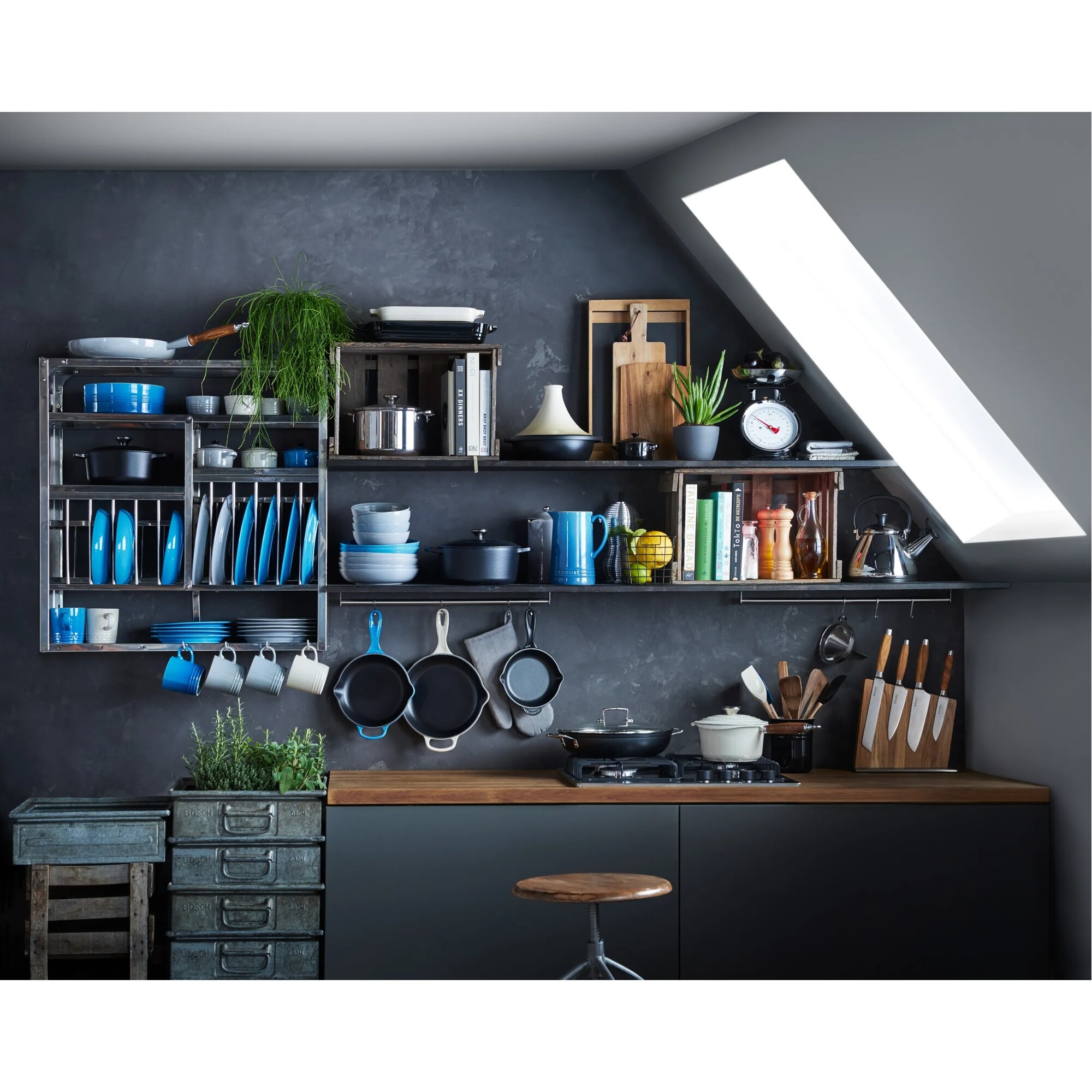 Taco Magnético para cuchillos Le Creuset - Madera Madera-3