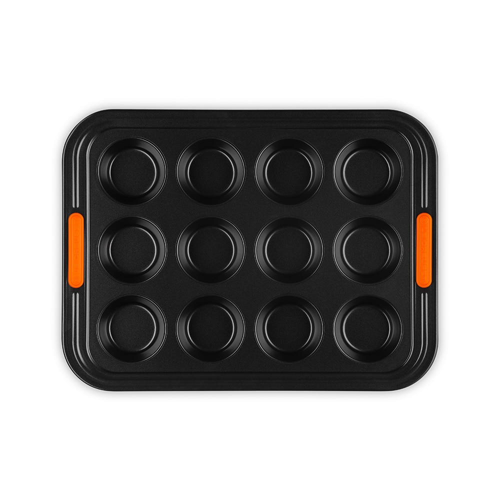 Imagen 0 de Molde para 12 cupcakes libre de PFAS Le Creuset Negro