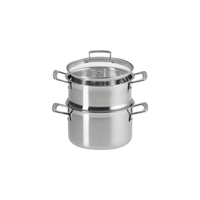 Imagen 0 de Olla 3-Ply con vaporera y tapa Le Creuset