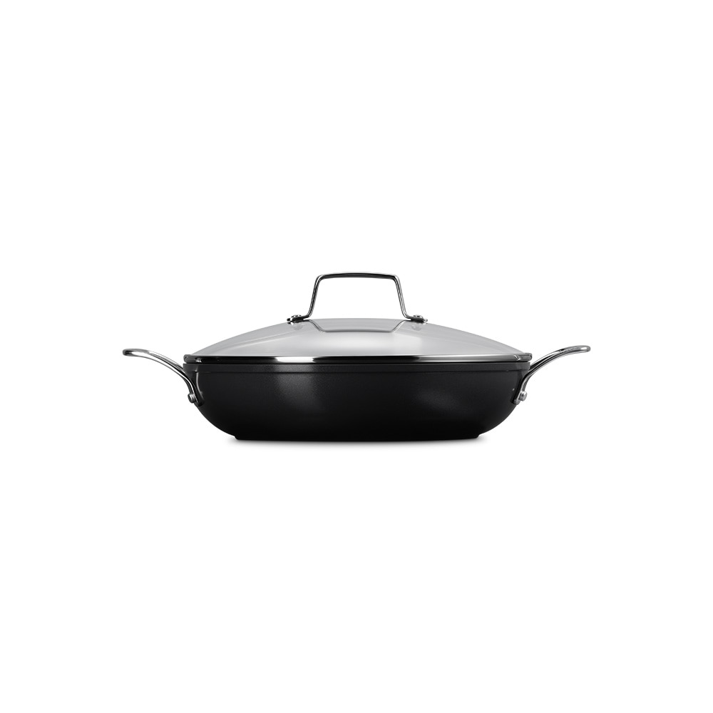 Cacerola baja de aluminio antiadherente con tapa Ceramic Le Creuset - Negro Cacerola de 28 cm Negro-3