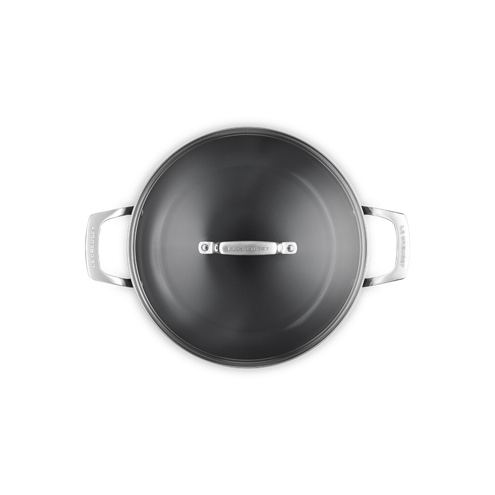 Cacerola baja de aluminio antiadherente con tapa Ceramic Le Creuset - Negro Cacerola de 28 cm Negro-4