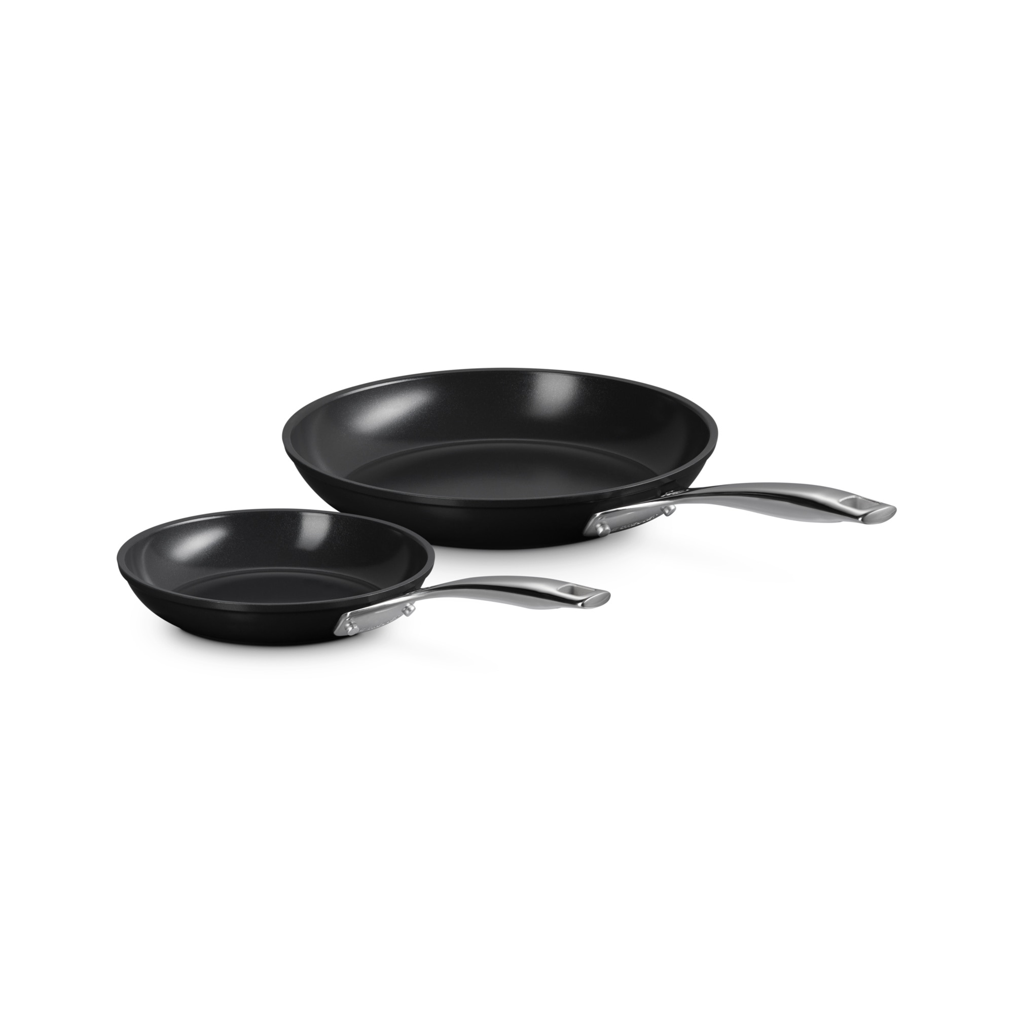 Imagen 0 de Set de 2 Sartenes Antiadherentes Cerámico Le Creuset Negro
