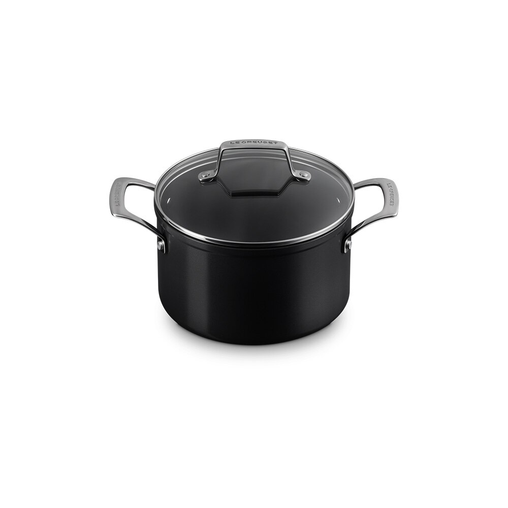 Cacerola alta de aluminio antiadherente Ceramic Le Creuset - Negro Cacerola de 20 cm Negro-2
