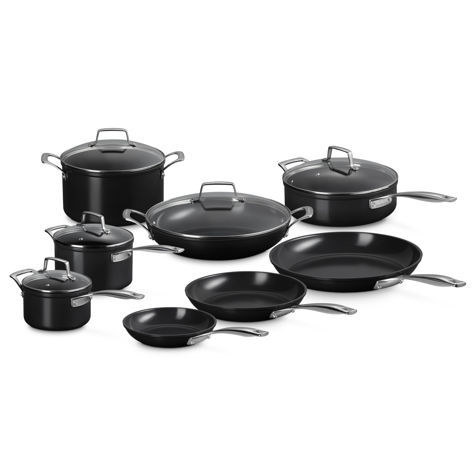 Imagen 1 de Set de 8 piezas antiadherentes Cerámico Le Creuset - Negro Negro