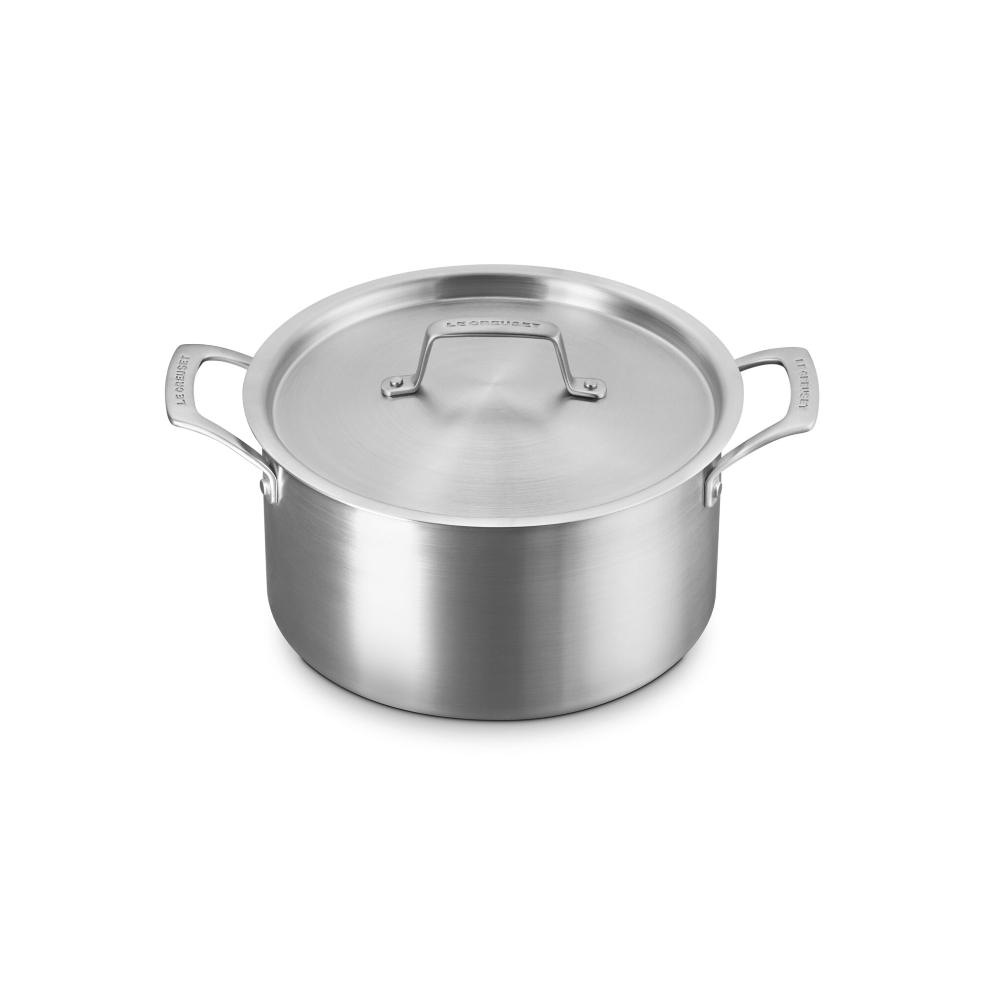 Cacerola de acero inoxidable 3-ply Essential Le Creuset - Gris Cacerola de 18 cm Gris-2