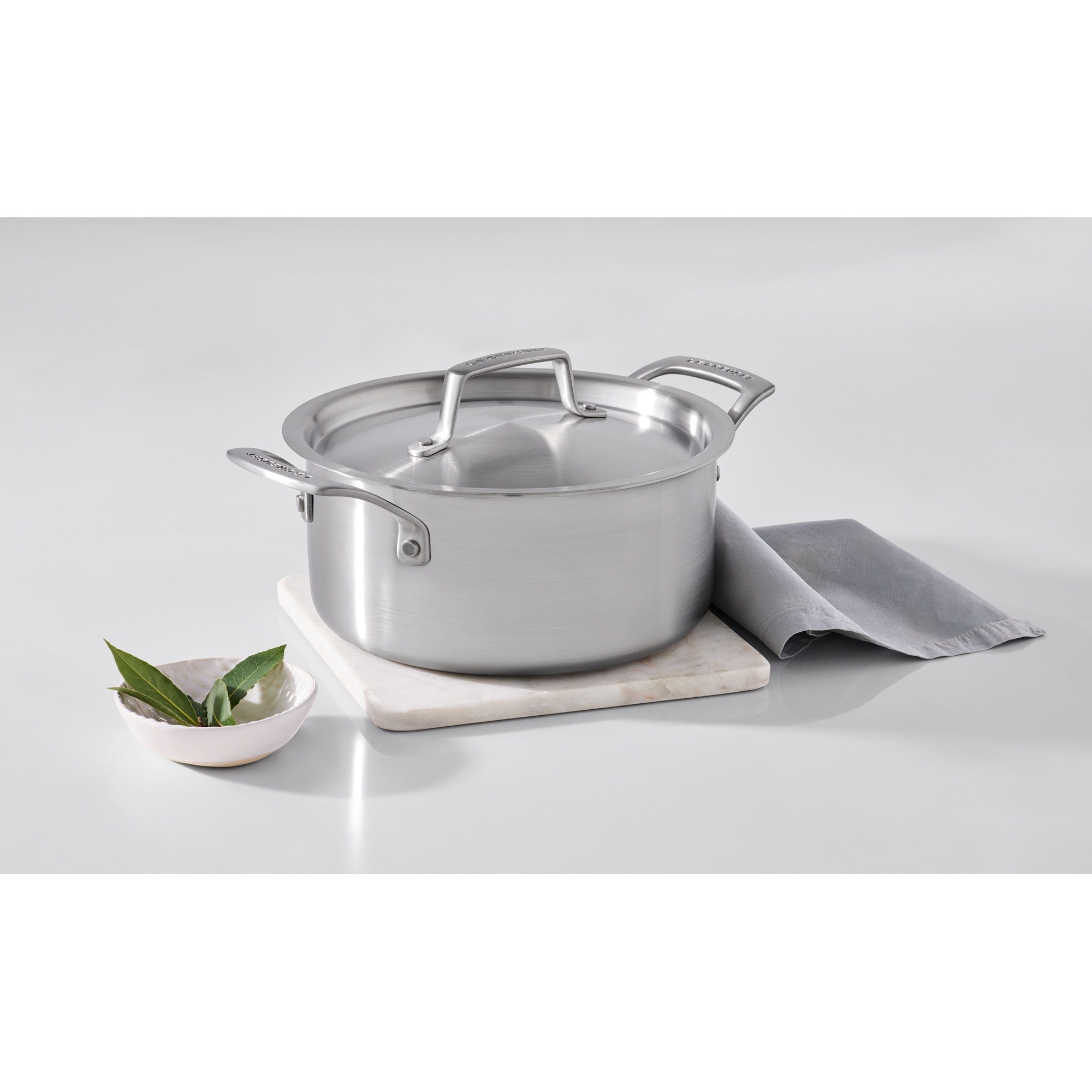 Cacerola de acero inoxidable 3-ply Essential Le Creuset - Gris Cacerola de 18 cm Gris-6