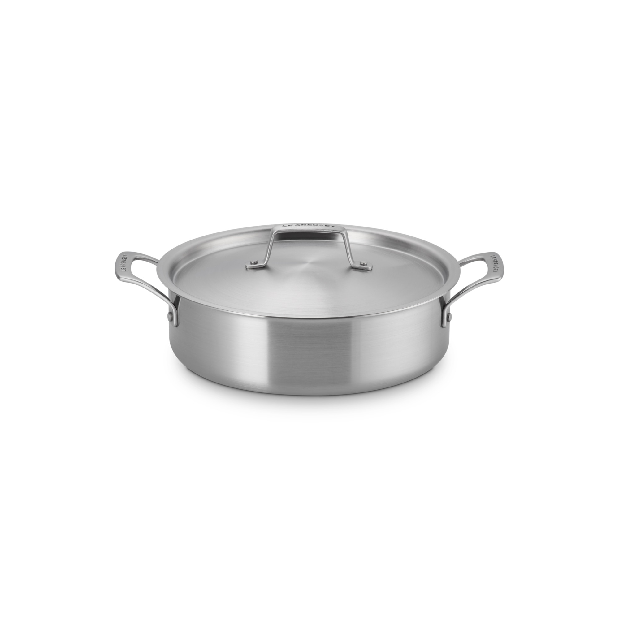 Imagen 1 de Cacerola baja de acero inoxidable 3-ply Essential Le Creuset - Gris Cacerola de 26 cm Gris