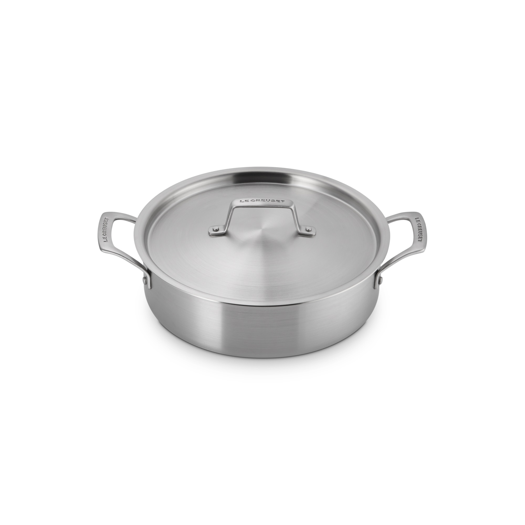 Imagen 2 de Cacerola baja de acero inoxidable 3-ply Essential Le Creuset - Gris Cacerola de 26 cm Gris