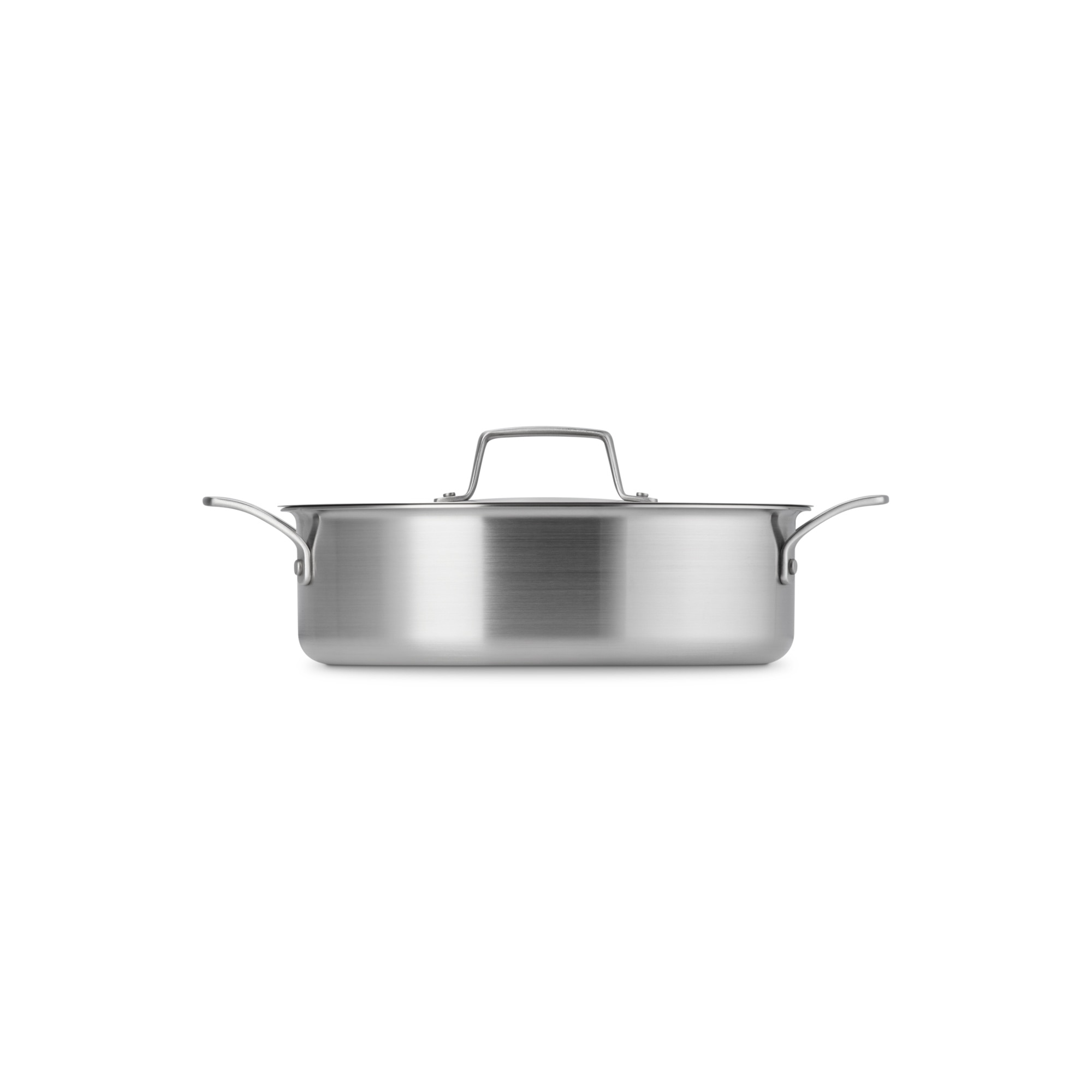 Imagen 3 de Cacerola baja de acero inoxidable 3-ply Essential Le Creuset - Gris Cacerola de 26 cm Gris