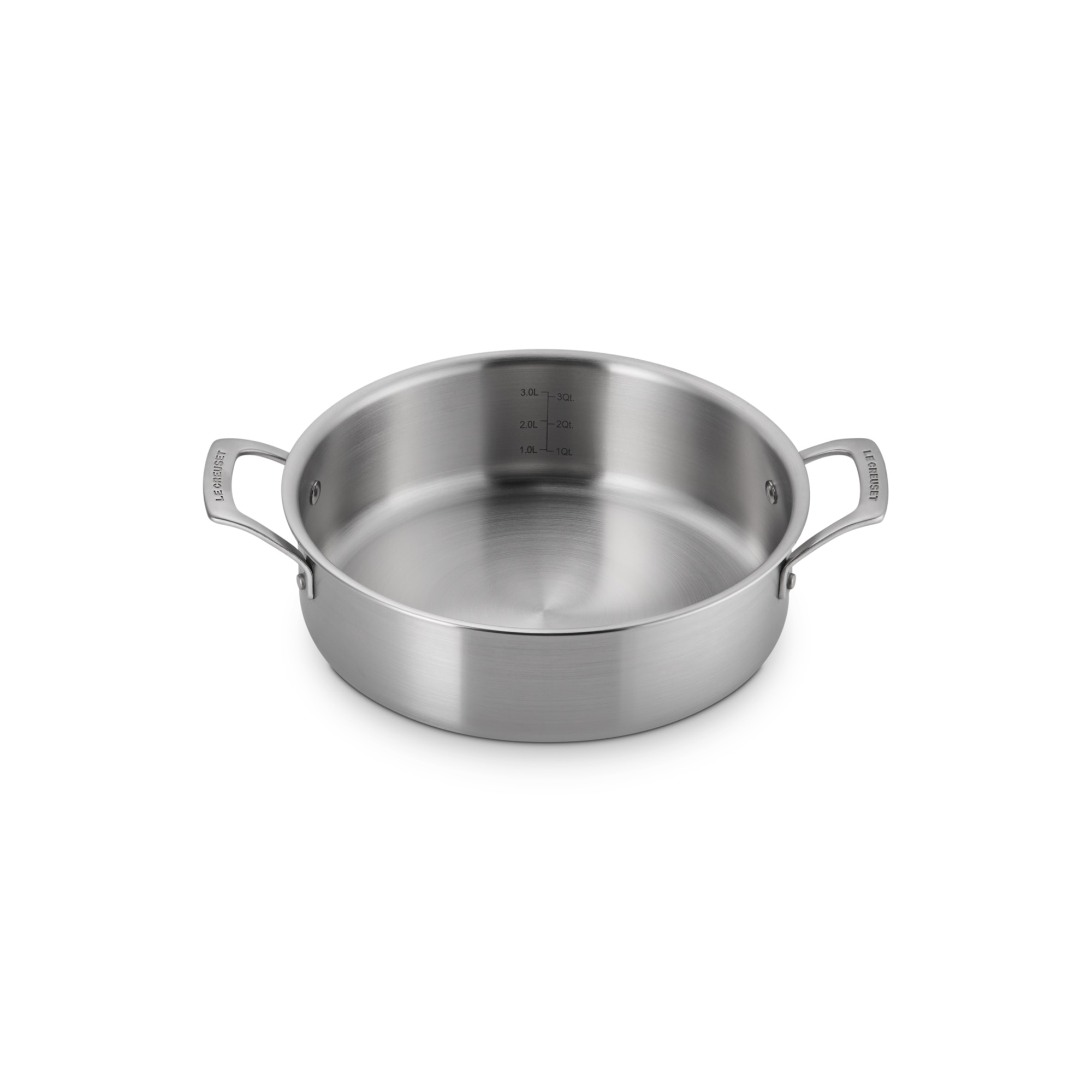 Imagen 5 de Cacerola baja de acero inoxidable 3-ply Essential Le Creuset - Gris Cacerola de 26 cm Gris