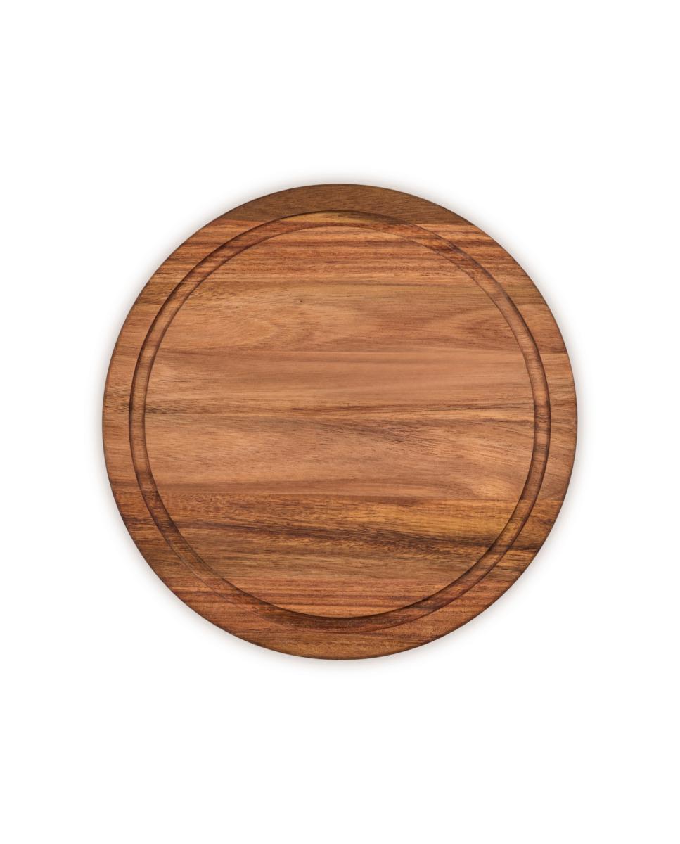 Tabla de cortar redonda Acacia Le Creuset - Marrón Marrón-2