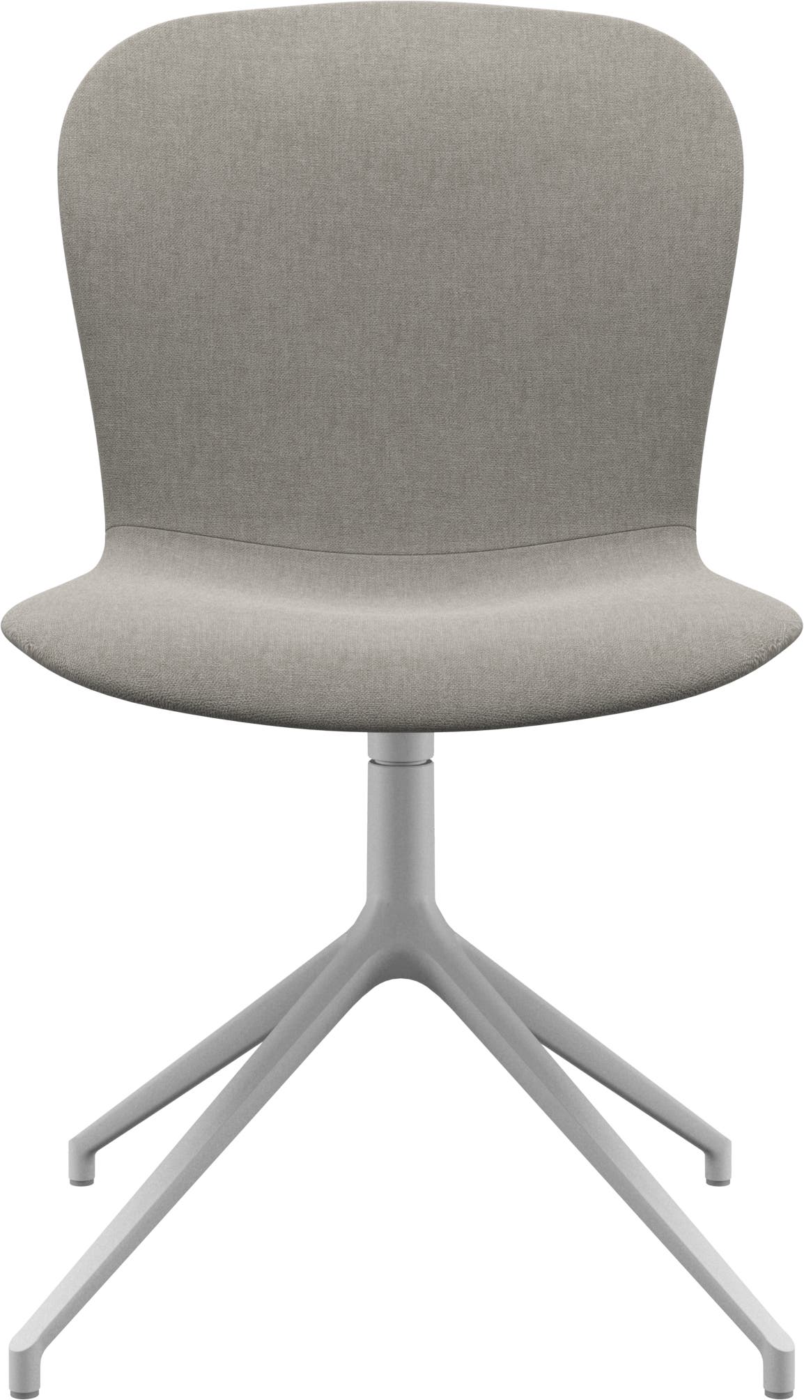 Imagen 2 de Pack de dos sillas Adelaide giratoria blanca tela Frisco BoConcept - Gris perla Gris perla