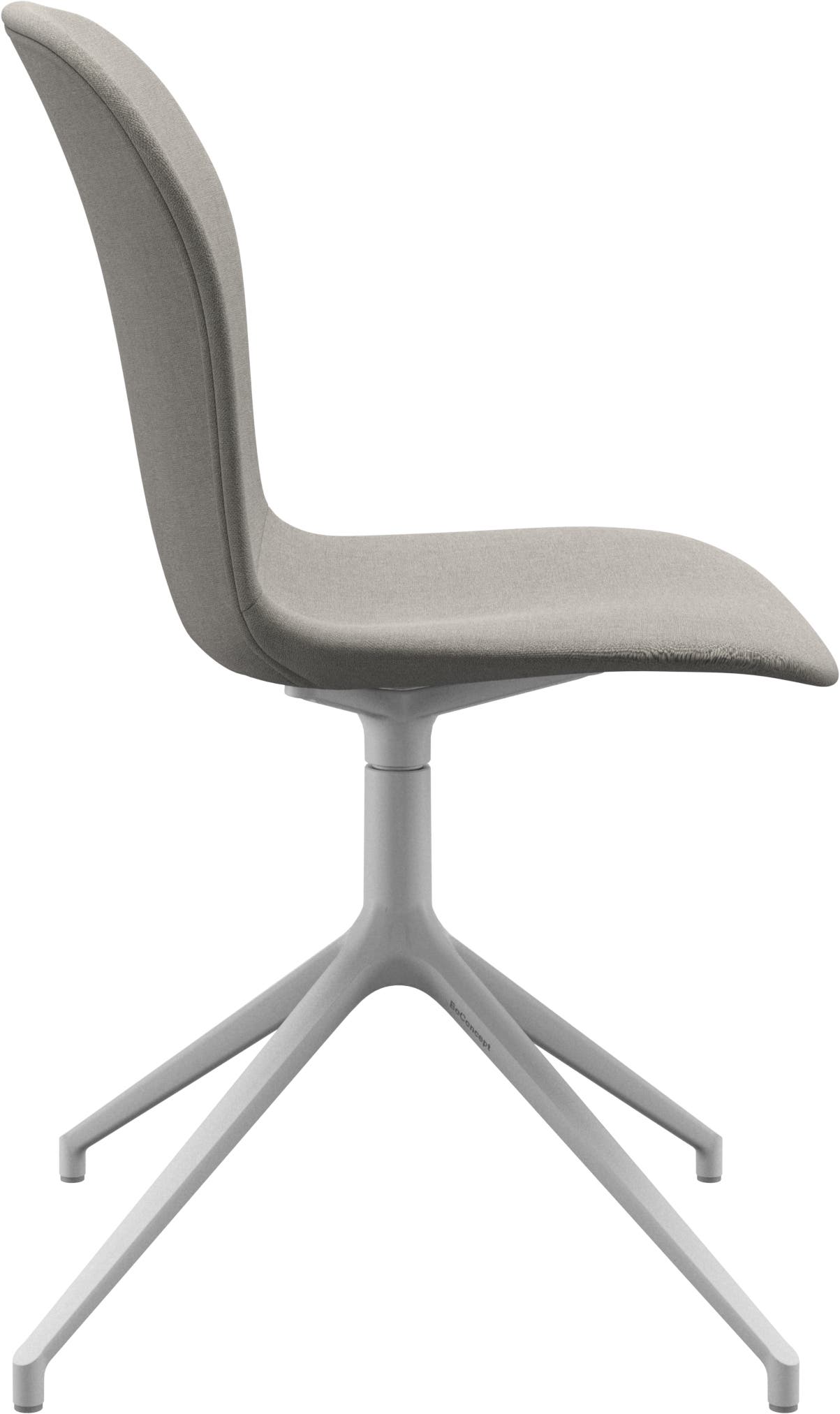 Imagen 3 de Pack de dos sillas Adelaide giratoria blanca tela Frisco BoConcept - Gris perla Gris perla