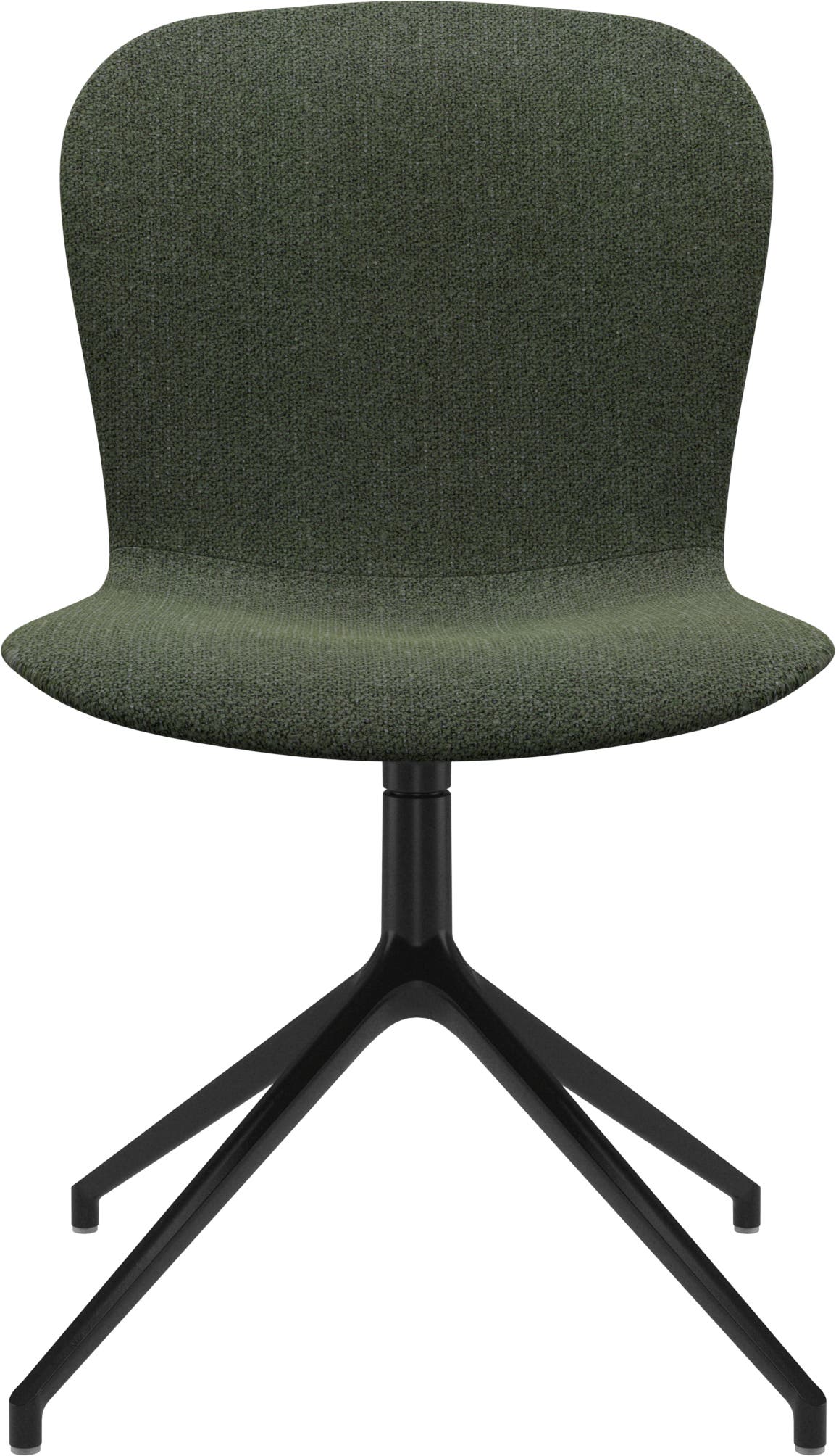 Imagen 2 de Pack de dos sillas Adelaide giratoria negra tela Lazio BoConcept - Verde oscuro Verde oscuro