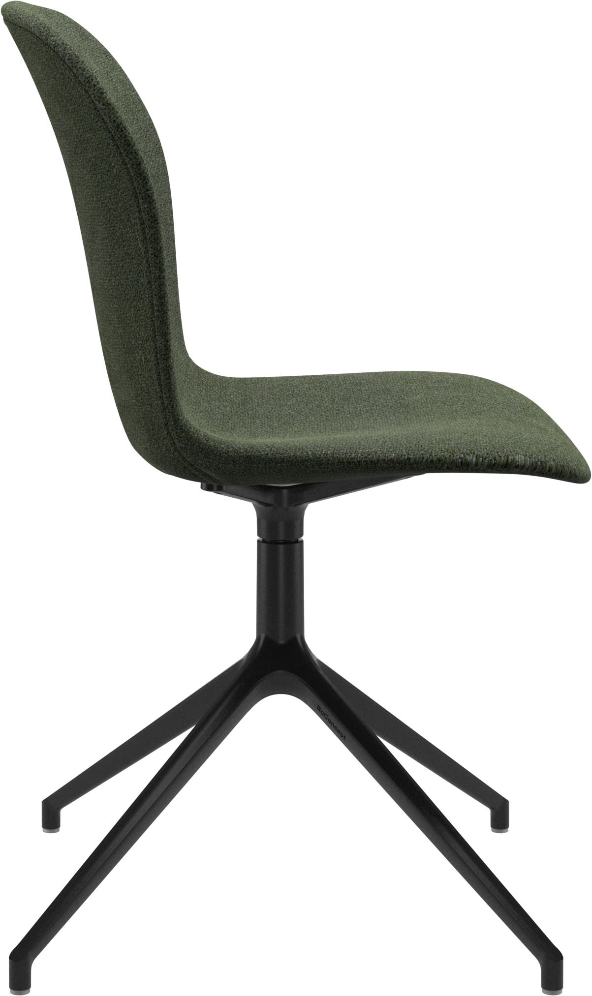 Imagen 3 de Pack de dos sillas Adelaide giratoria negra tela Lazio BoConcept - Verde oscuro Verde oscuro