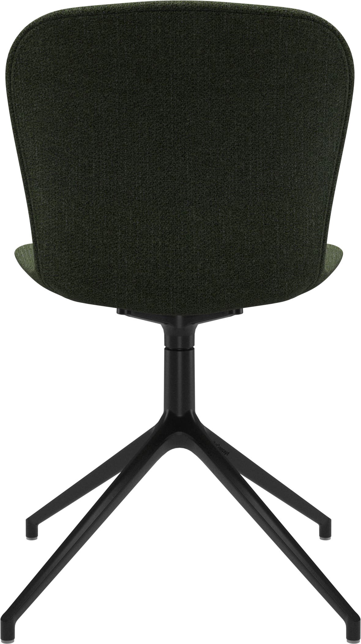 Imagen 4 de Pack de dos sillas Adelaide giratoria negra tela Lazio BoConcept - Verde oscuro Verde oscuro