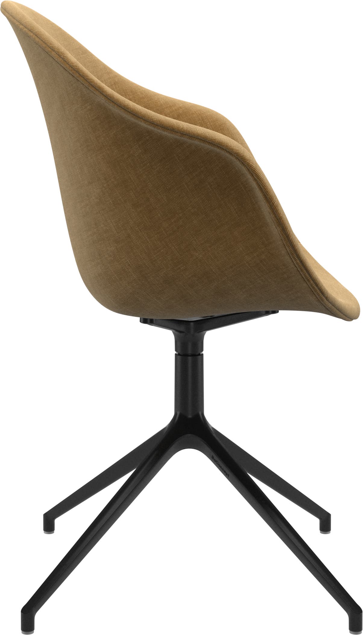 Imagen 2 de Pack de dos sillas Adelaide giratoria negra tela Napoli BoConcept - Camel Camel