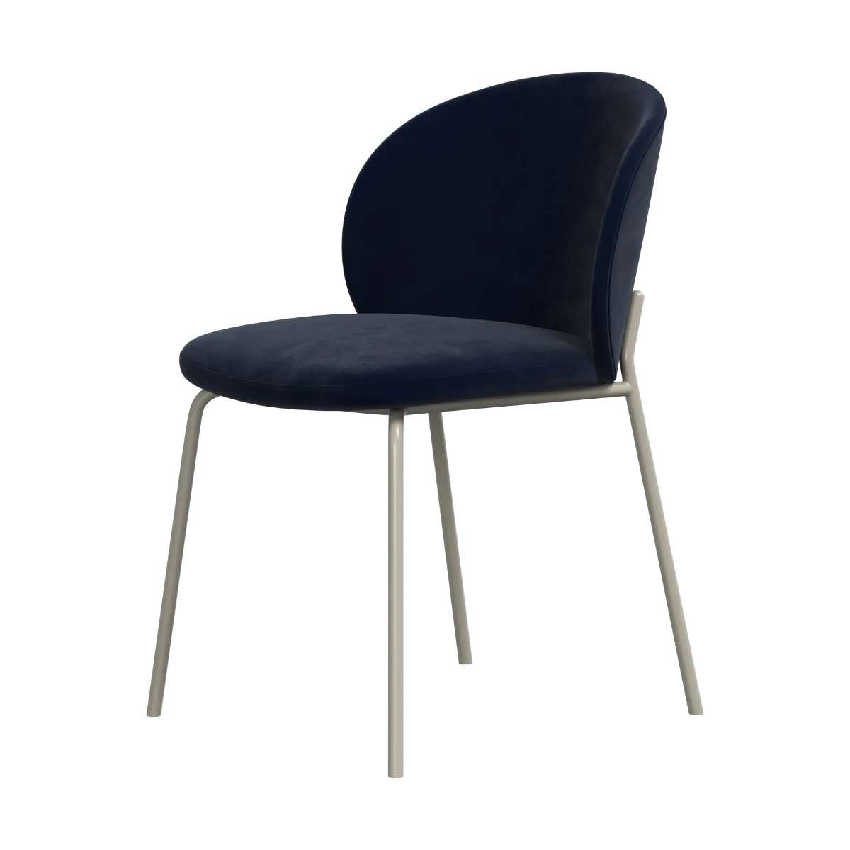 Imagen 0 de Pack de dos sillas Princeton gris ceniza tela Velvet BoConcept Azul
