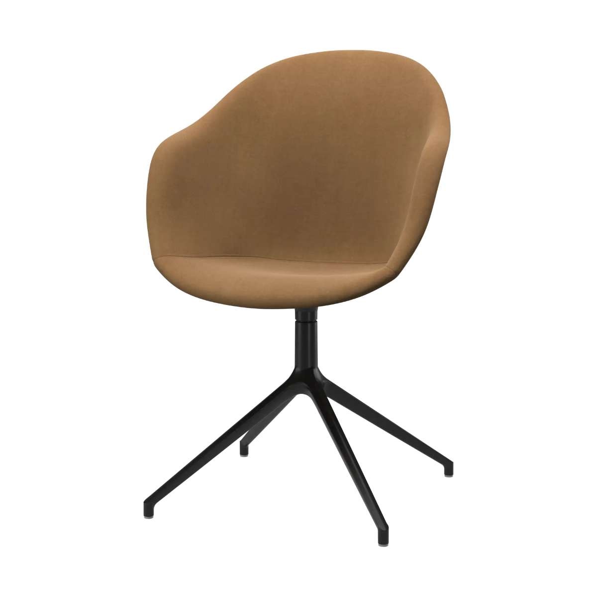 Imagen 1 de Pack de dos sillas Adelaide giratoria negra tela Frisco BoConcept - Marrón claro Marrón claro
