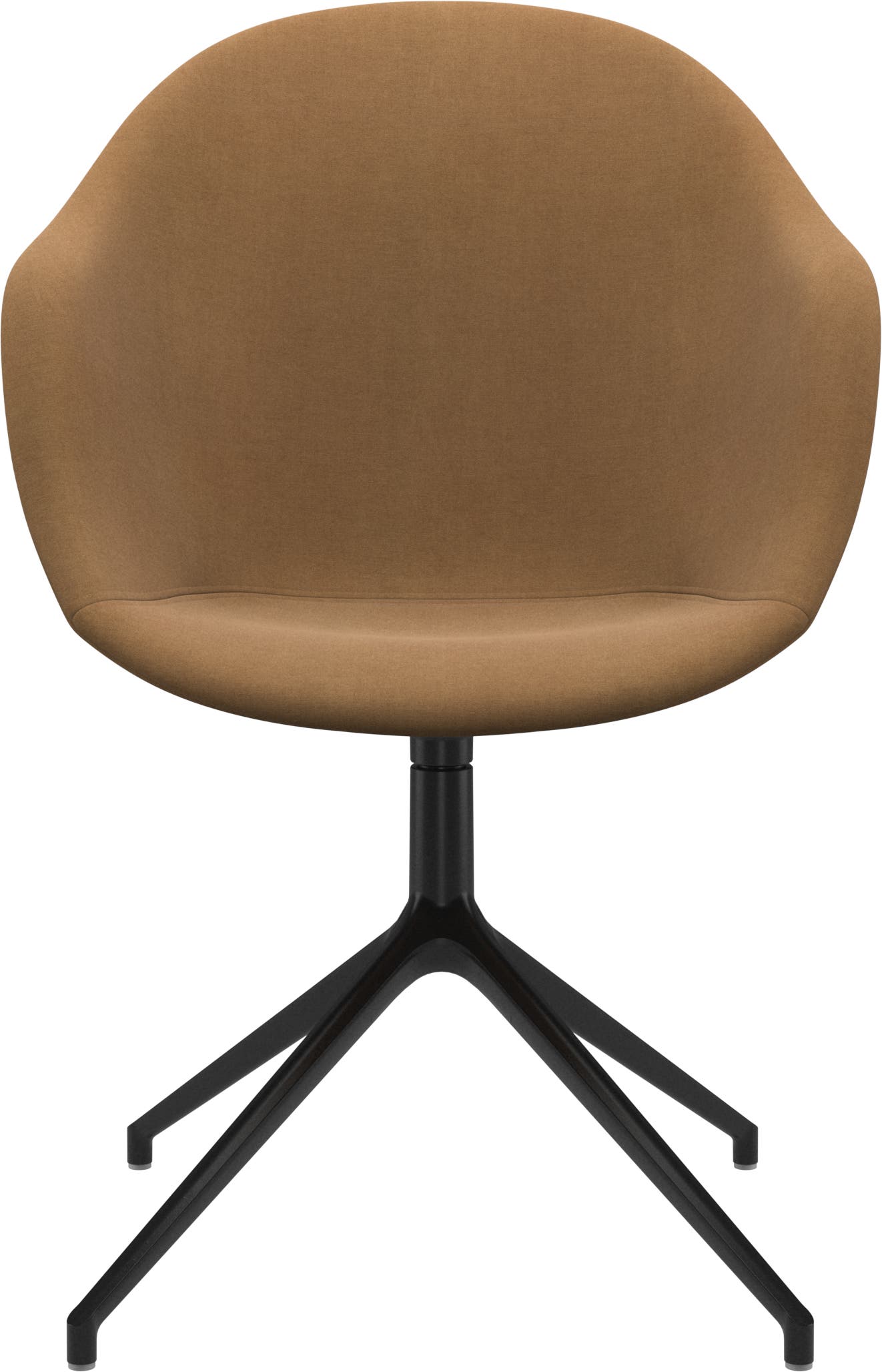 Imagen 2 de Pack de dos sillas Adelaide giratoria negra tela Frisco BoConcept - Marrón claro Marrón claro