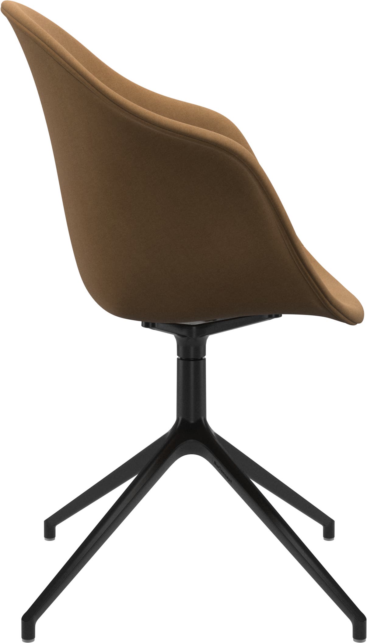 Imagen 3 de Pack de dos sillas Adelaide giratoria negra tela Frisco BoConcept - Marrón claro Marrón claro