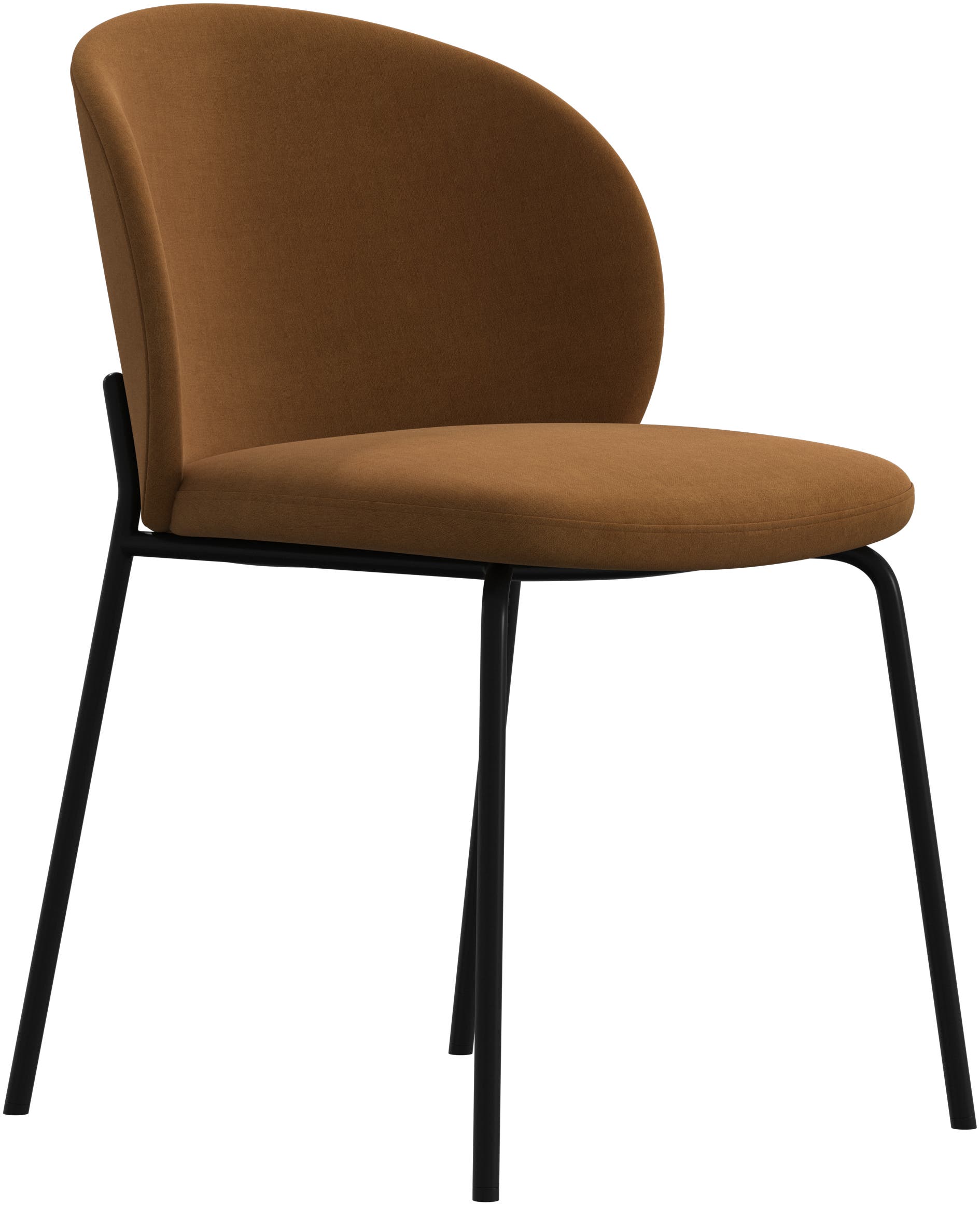 Imagen 2 de Pack de dos sillas Princeton negra tela Frisco BoConcept - Camel Camel