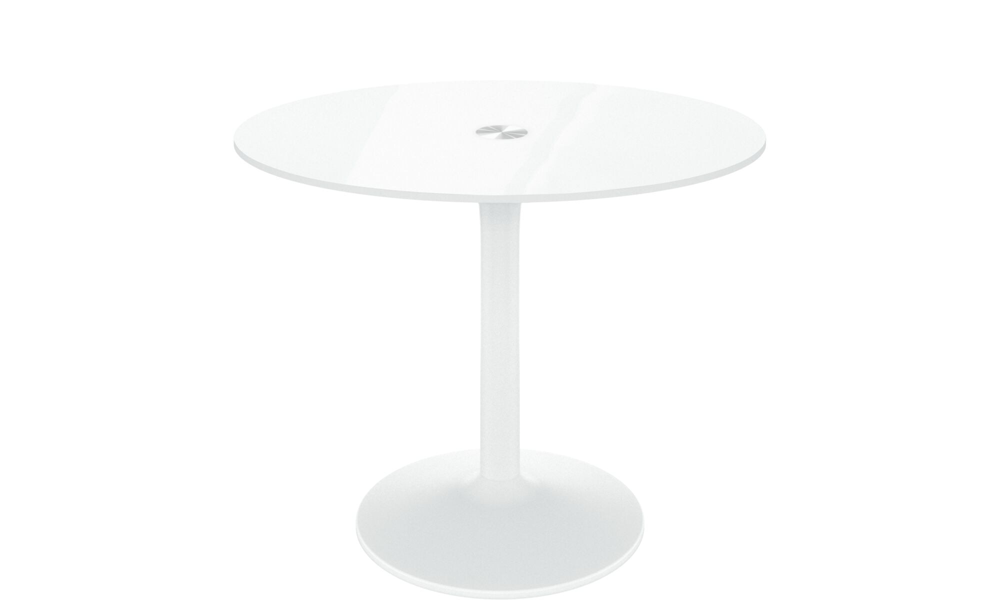 Imagen 1 de Mesa en vidrio y estructura lacada BoConcept Blanco