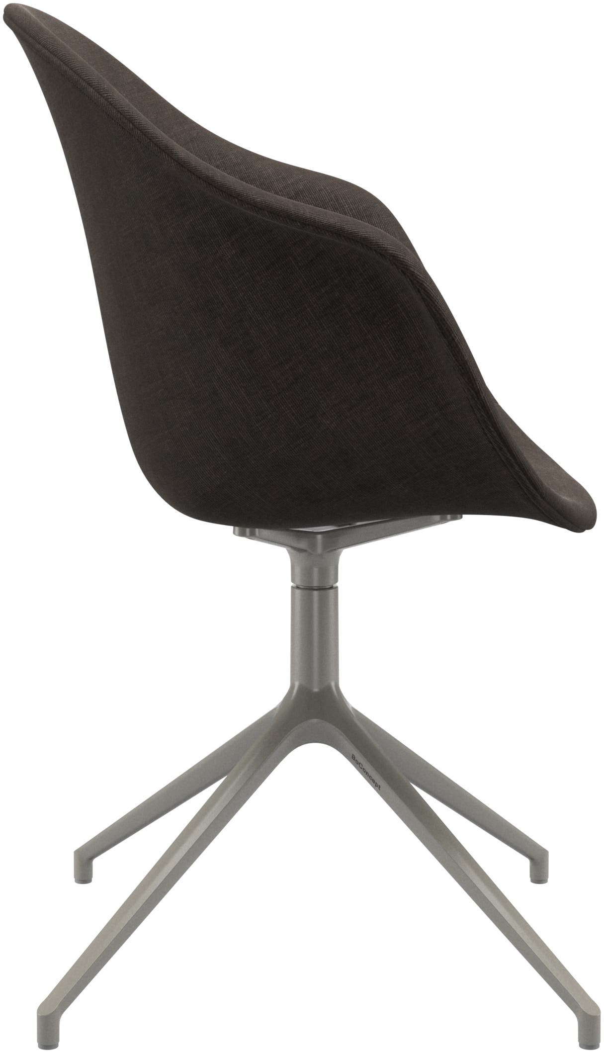 Imagen 3 de Pack de dos sillas Adelaide giratoria gris ceniza tela Napoli BoConcept - Gris Topo Gris Topo