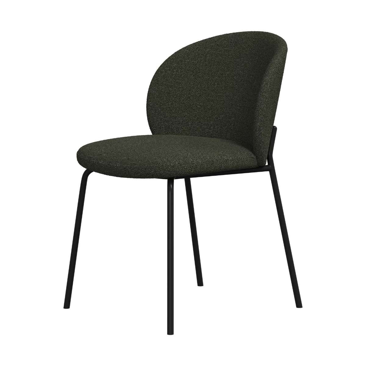 Imagen 1 de Pack de dos sillas Princeton negra tela Lazio BoConcept - Verde oscuro Verde oscuro
