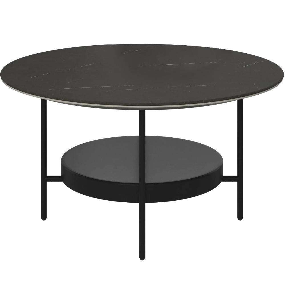 Mesa de centro circular Madrid BoConcept - Negro Negro-1