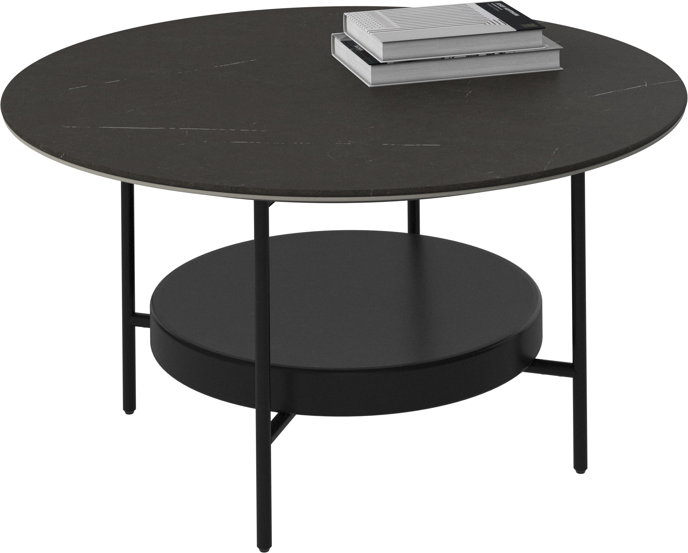 Mesa de centro circular Madrid BoConcept - Negro Negro-2
