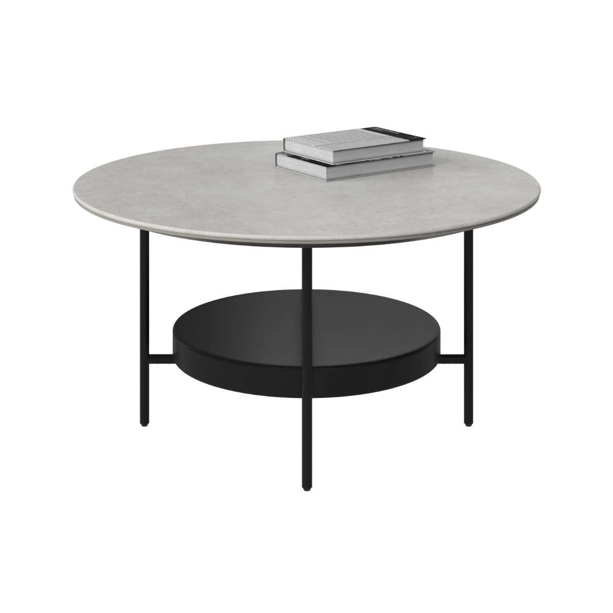 Mesa de centro circular Madrid BoConcept - Gris Gris-1