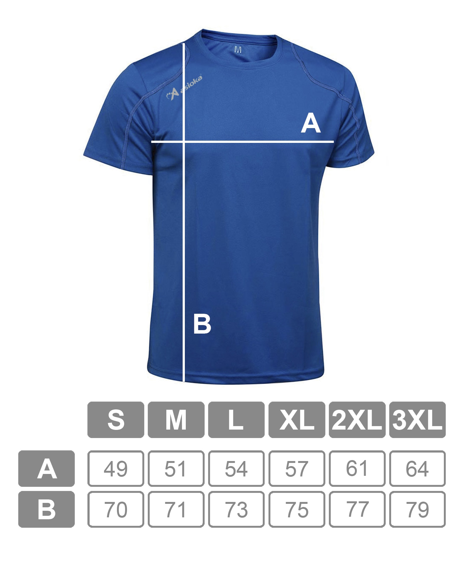 Imagen 7 de Camiseta deportiva de hombre RIO Asioka - Azul royal Azul royal