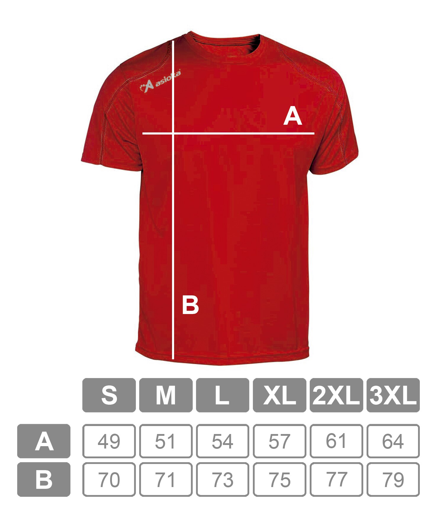 Imagen 7 de Camiseta deportiva de hombre RIO Asioka - Rojo Rojo