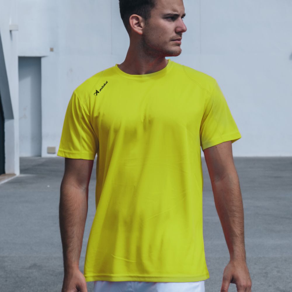 Camiseta deportiva de hombre RIO Asioka - Amarillo Flúor Amarillo Flúor-3