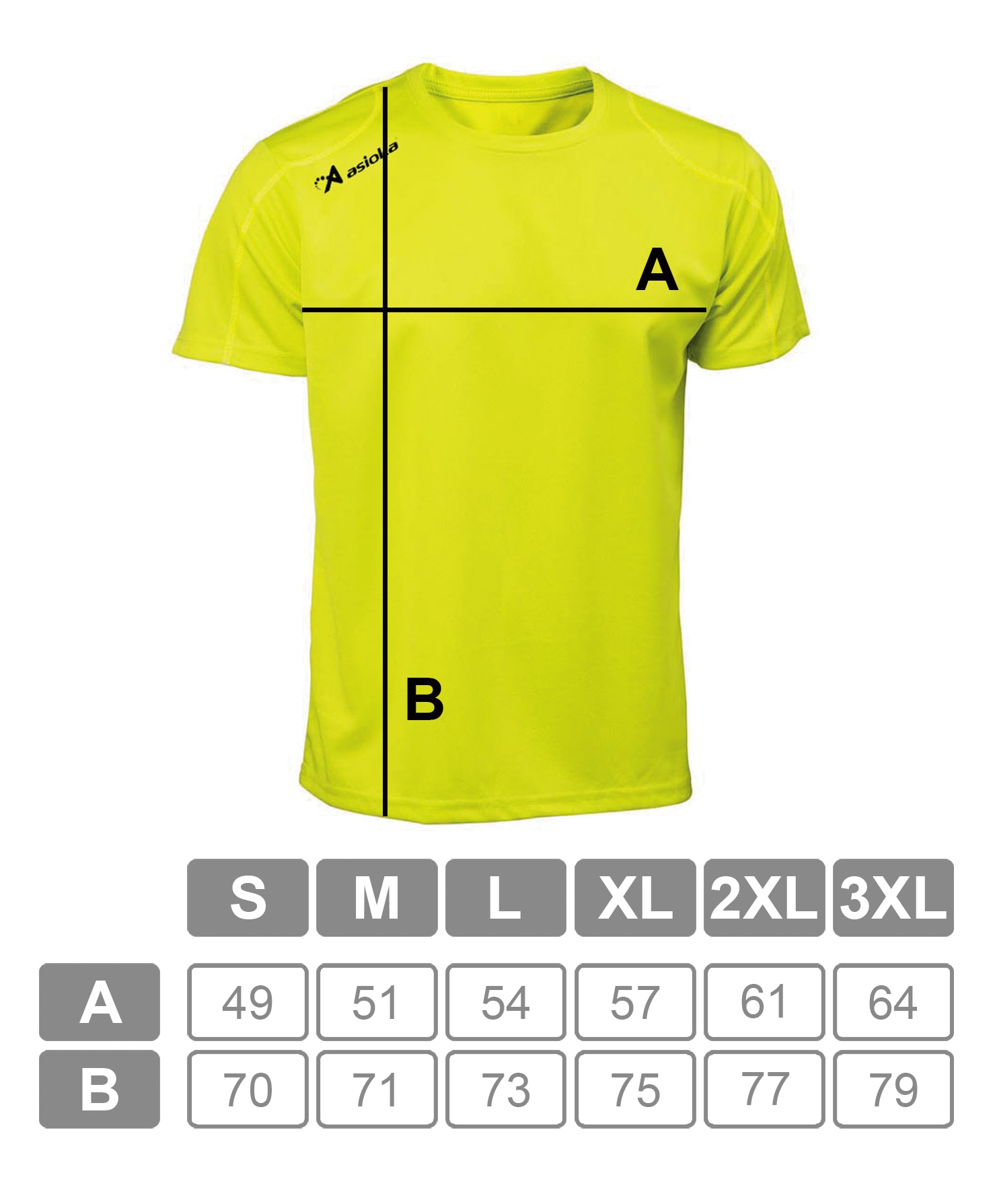 Camiseta deportiva de hombre RIO Asioka - Amarillo Flúor Amarillo Flúor-7