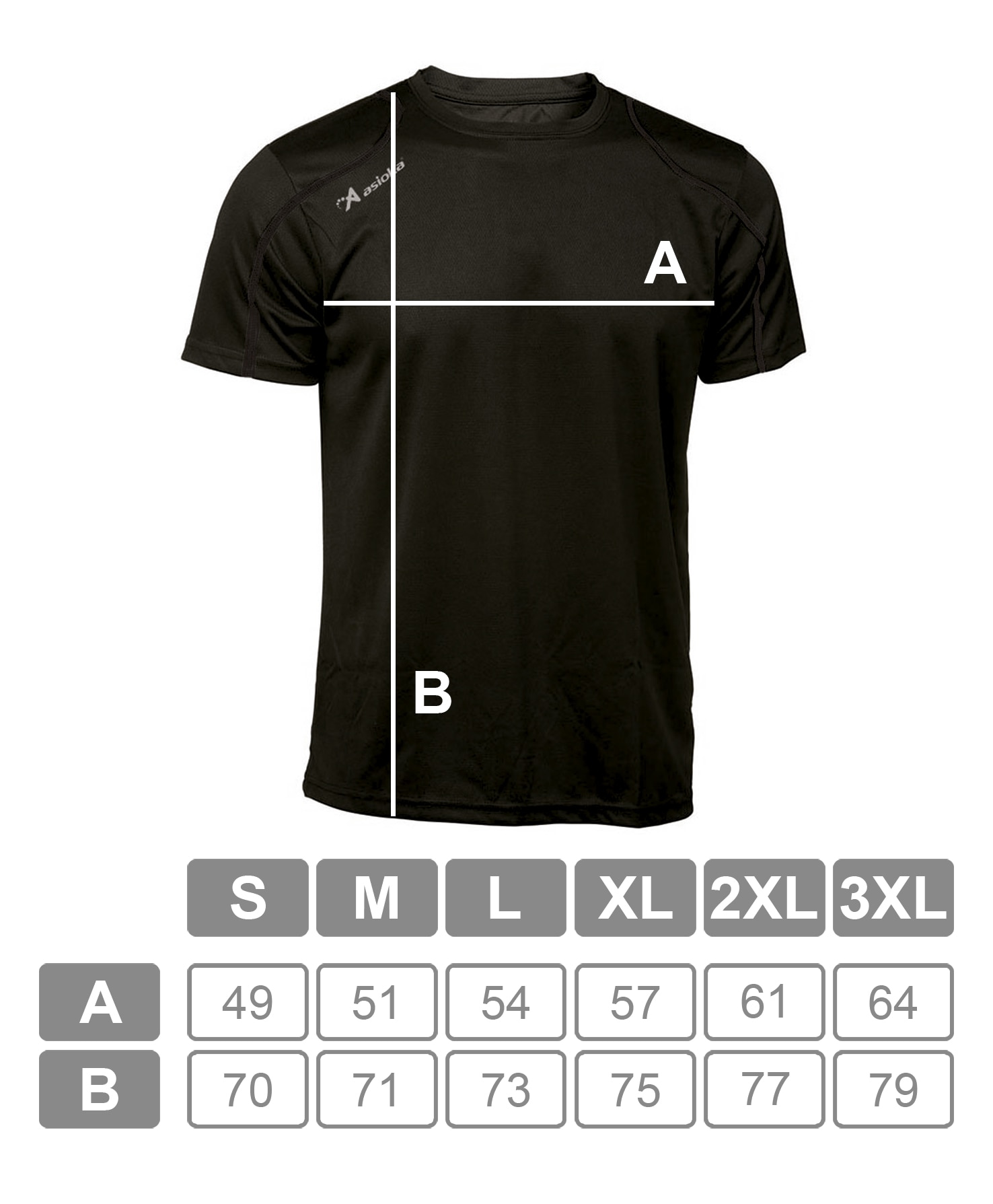 Imagen 7 de Camiseta deportiva de hombre RIO Asioka - Negro Negro