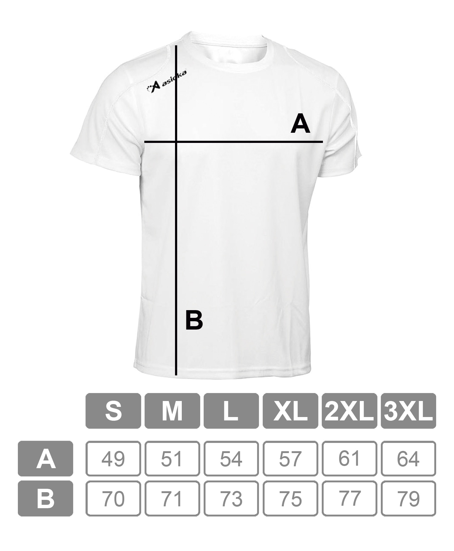 Camiseta deportiva de hombre RIO Asioka - Blanco Blanco-7