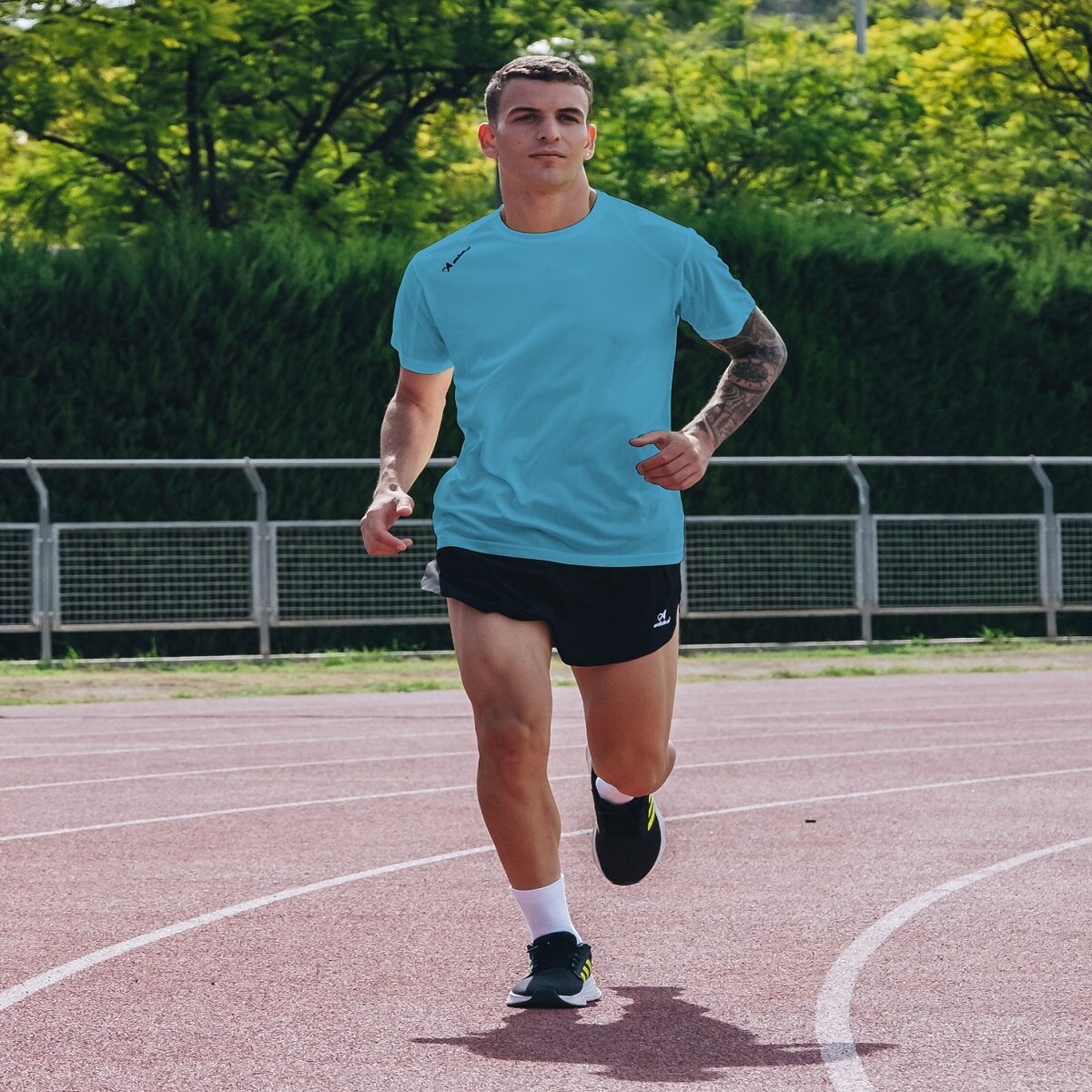 Imagen 4 de Camiseta deportiva de hombre RIO Asioka - Turquesa Turquesa