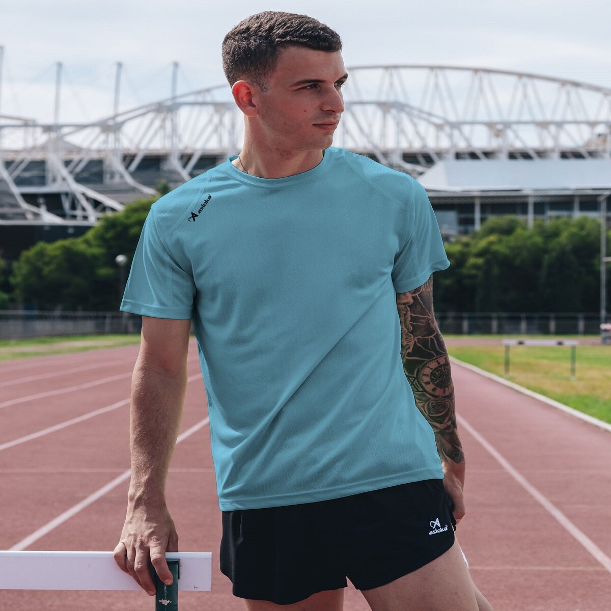 Imagen 5 de Camiseta deportiva de hombre RIO Asioka - Turquesa Turquesa