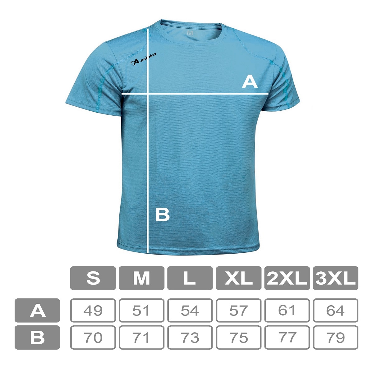 Imagen 8 de Camiseta deportiva de hombre RIO Asioka - Turquesa Turquesa