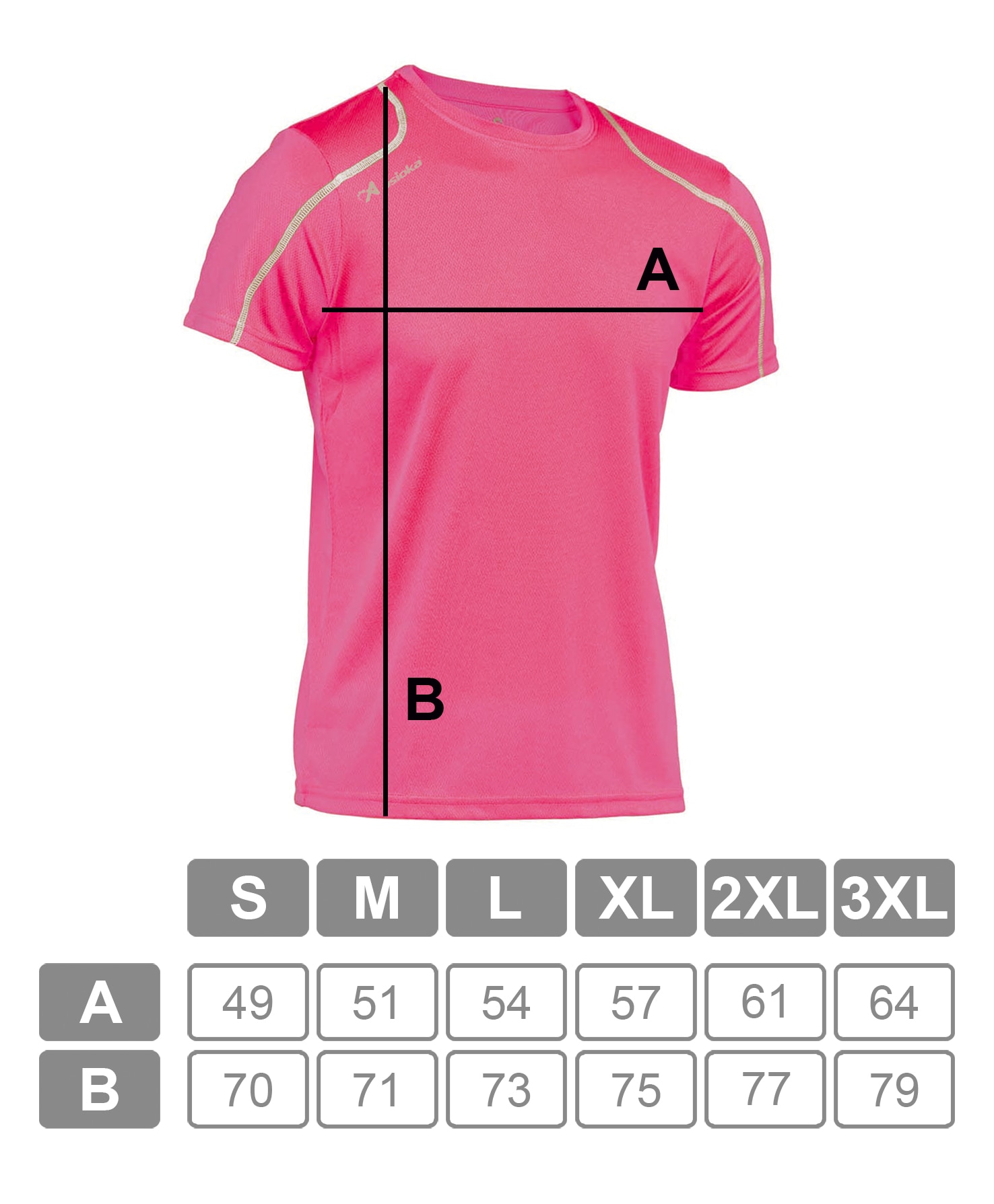 Camiseta deportiva de hombre RIO Asioka - Fucsia Fucsia-7